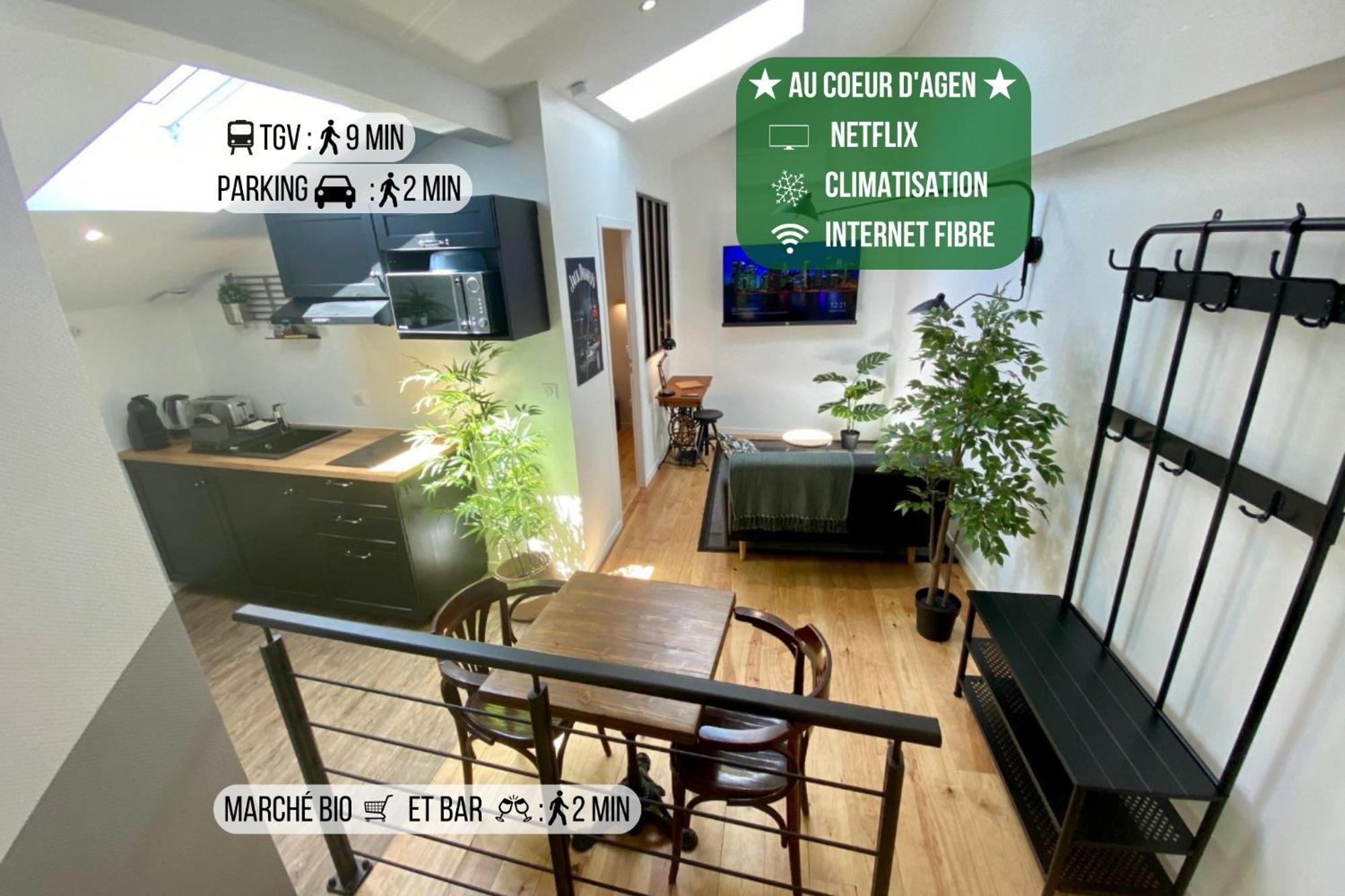 Apartamento Le Bistrot - Au Coeur D'Agen - Self Checkin - Wifi - Netflix - Smart Tv - Luqs Fr Exterior foto